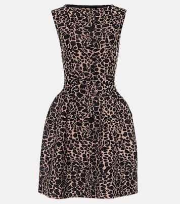 Miniabito in jacquard di velluto stretch | Alaïa