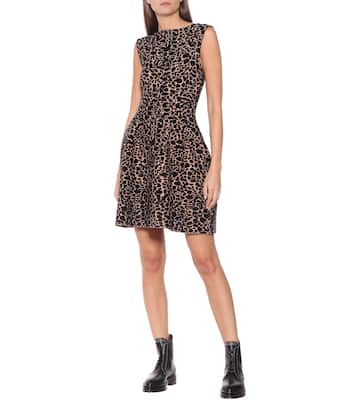 Miniabito in jacquard di velluto stretch | Alaïa