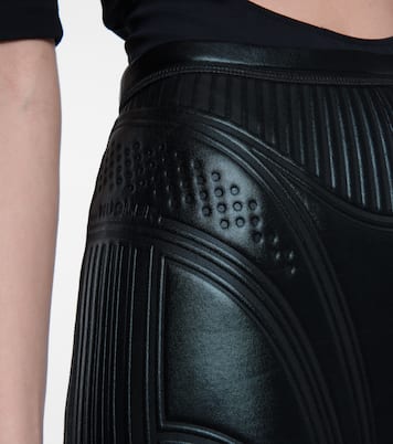 Embossed scuba leggings | Mugler