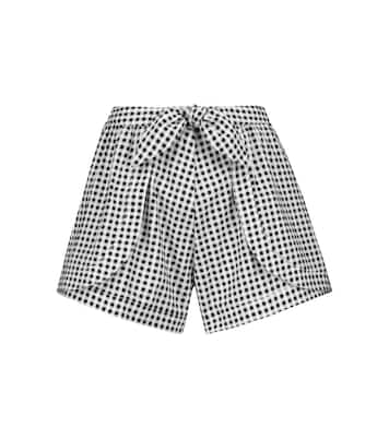 Shorts Natalia a quadretti in cotone | Alexandra Miro