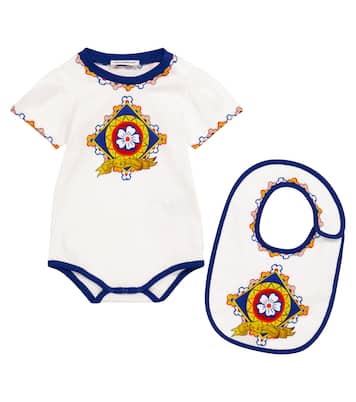 Baby Set aus Body und Lätzchen | Dolce&Gabbana Kids
