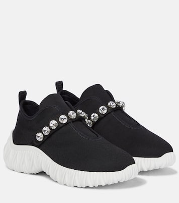 Embellished slip-on sneakers | Miu Miu