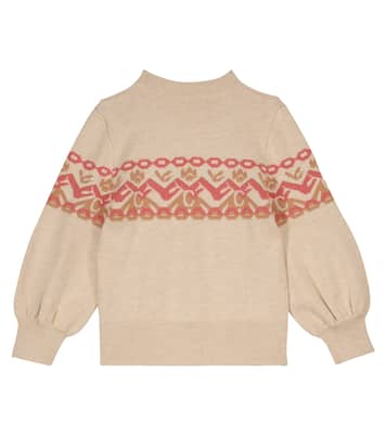Pullover aus Baumwolle und Wolle | Chloé Kids