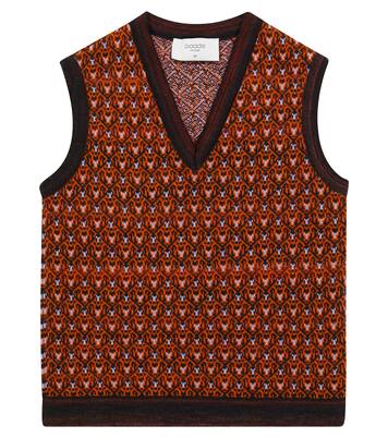 Patterned wool-blend vest | Paade Mode