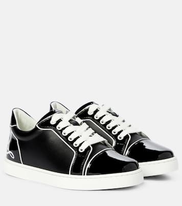 Louboutin sneakers low black hot sale