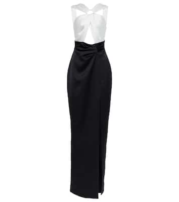 Robe longue en satin | Rasario