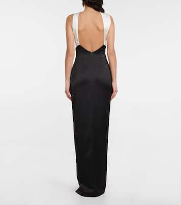 Robe longue en satin | Rasario