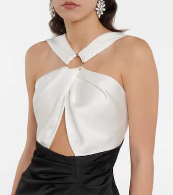 Robe longue en satin | Rasario