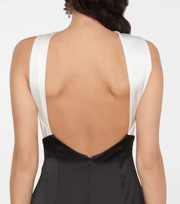 Robe longue en satin | Rasario