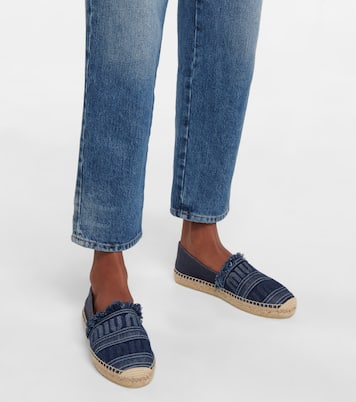 Espadrillas in denim con logo | Miu Miu