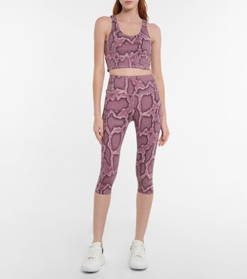 Snake-print cropped leggings | Varley