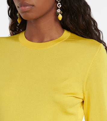 Crop top de seda | Dolce&Gabbana
