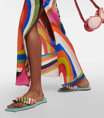 Fish-shaped flat thong sandals | Pucci