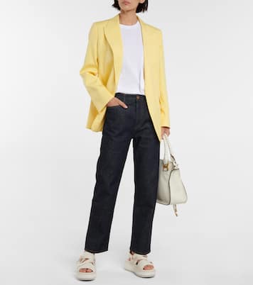 Ruffled cotton-blend jersey T-shirt | Chloé