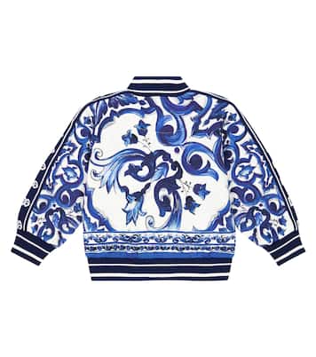 Sudadera Majolica en punto de algodón | Dolce&Gabbana Kids