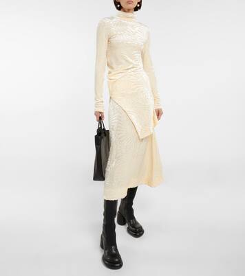 Jupe midi en jacquard | Jil Sander