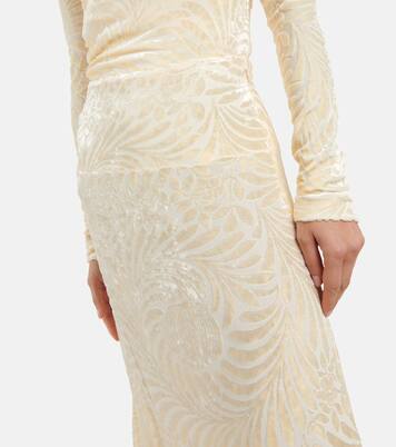 Jupe midi en jacquard | Jil Sander
