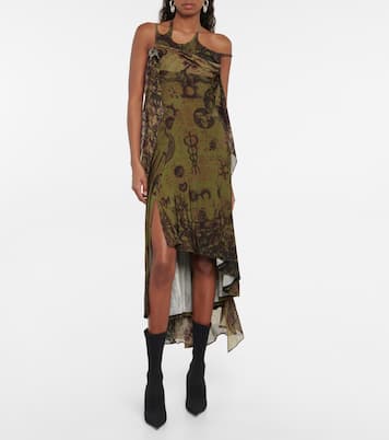 Printed crêpe jersey midi dress | Marine Serre