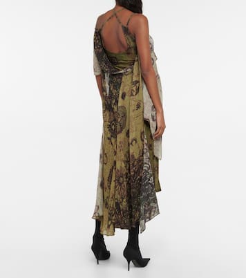 Printed crêpe jersey midi dress | Marine Serre