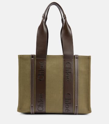 Cabas Woody Medium en lin | Chloé