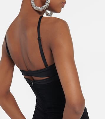 Crossover ruched minidress | Mugler