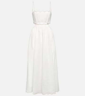 Abito midi Jude in lino con cut-out | Zimmermann