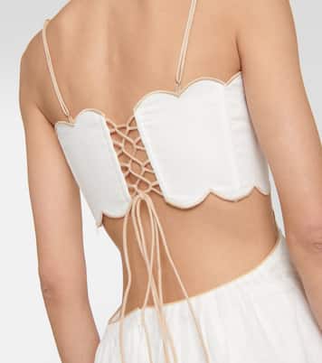 Abito midi Jude in lino con cut-out | Zimmermann