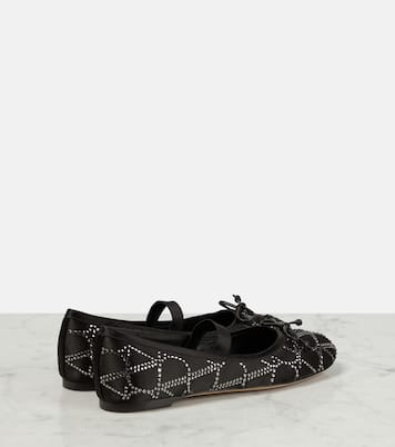 Ballerine Toile Iconographe in raso | Valentino Garavani
