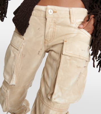 Low-Rise-Cargohose aus Denim | The Attico