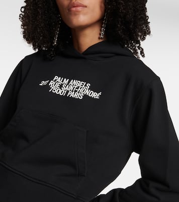 Felpa cropped con logo e cappuccio | Palm Angels