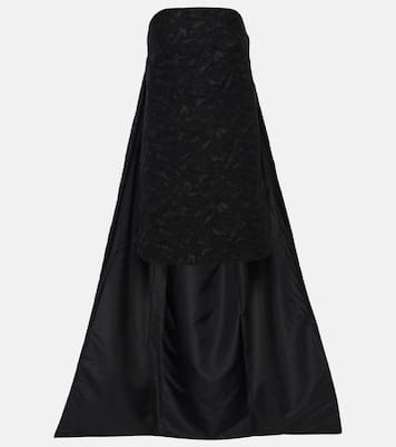 Strapless paneled jacquard minidress | Max Mara