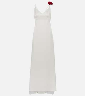 Rosette embellished slip gown | Magda Butrym