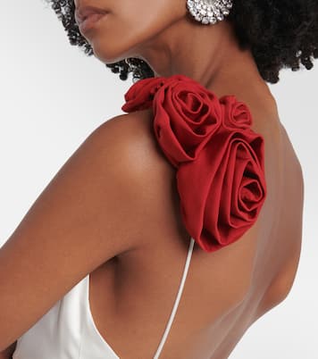 Rosette embellished slip gown | Magda Butrym