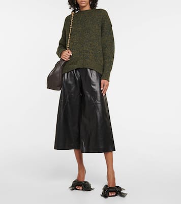 High-Rise Culottes aus Leder | Loewe