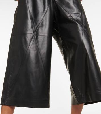 High-Rise Culottes aus Leder | Loewe