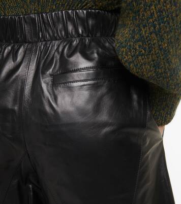 High-Rise Culottes aus Leder | Loewe