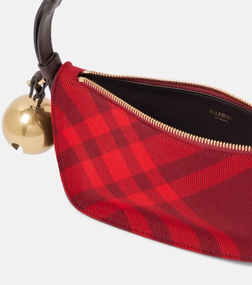Shield Mini Burberry Check shoulder bag | Burberry