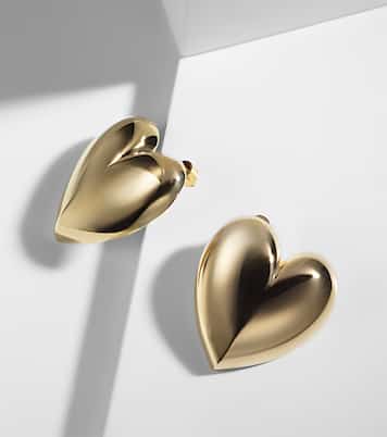 Boucles d'oreilles Puffy Heart en plaqué or  | Jennifer Fisher