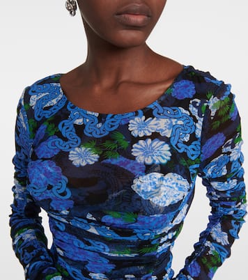 Bedrucktes Midikleid Corinne aus Mesh | Diane von Furstenberg
