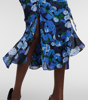 Bedrucktes Midikleid Corinne aus Mesh | Diane von Furstenberg