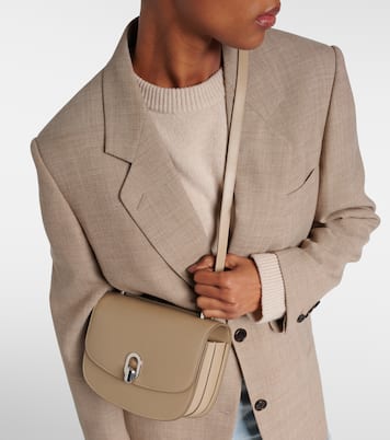 Schultertasche Tondo 22 aus Leder | Savette