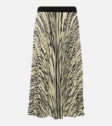 Falda midi plisada estampada | Proenza Schouler