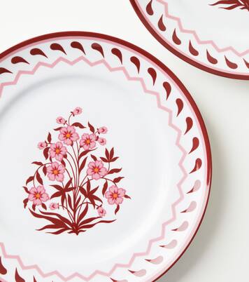Jaipur set of 2 dinner plates | Aquazzura Casa