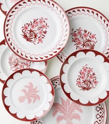 Jaipur set of 2 dinner plates | Aquazzura Casa