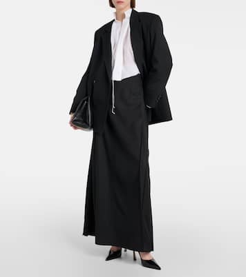 Gonna lunga in misto lana | Victoria Beckham