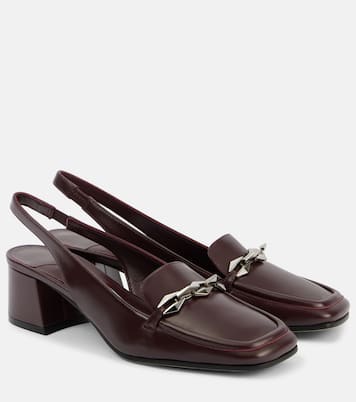 Diamond Tilda 45 leather loafer pumps | Jimmy Choo