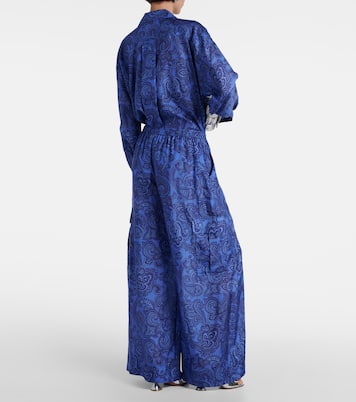 Pantalon ample Ottie imprimé en soie | Zimmermann