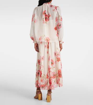 Top Lightburst in cotone e seta | Zimmermann
