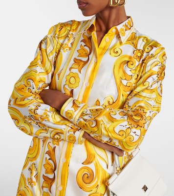 Cafetan Majolica en soie | Dolce&Gabbana