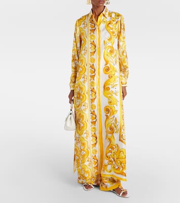 Cafetan Majolica en soie | Dolce&Gabbana